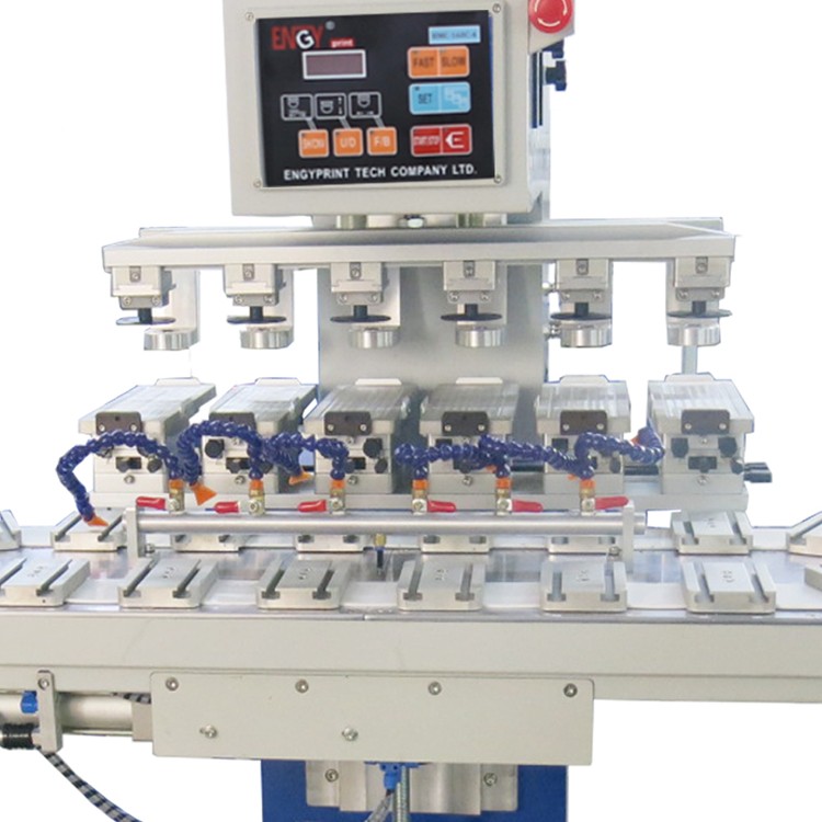 Good quality cheap easy 6 color ink cup pad printer machine