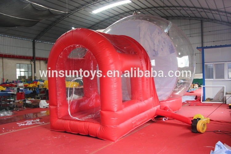 Christmas air blown inflatable snow globe