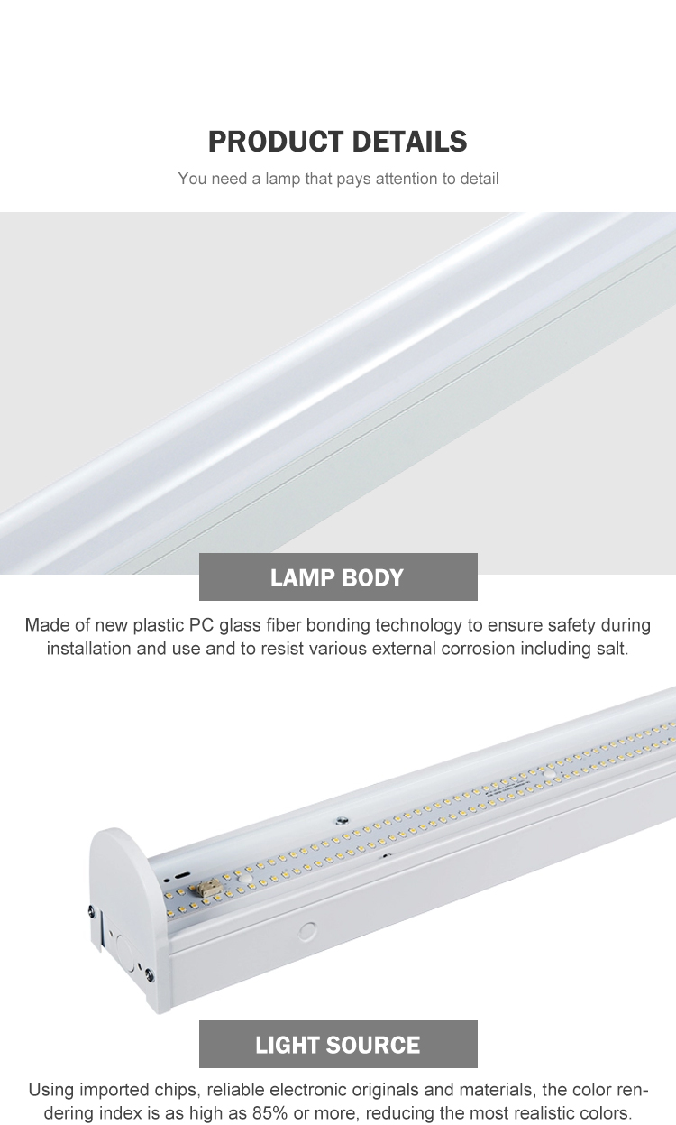 Newest indoor 2ft 4ft 8ft SMD 18w 24w 36w 42w 68w LED batten fitting light