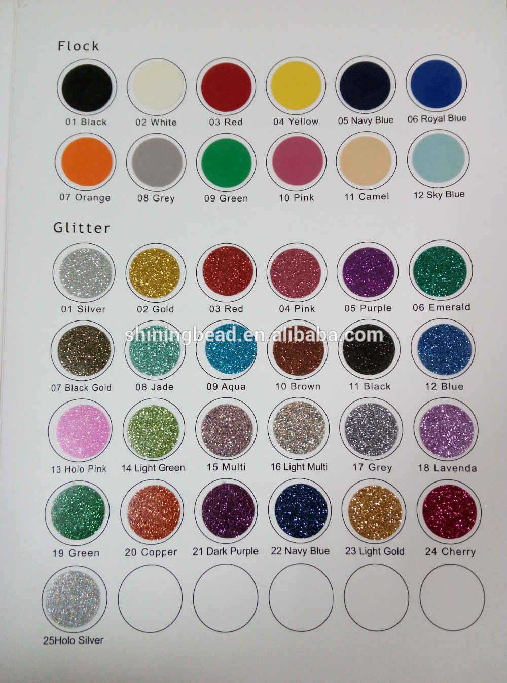 glitter color