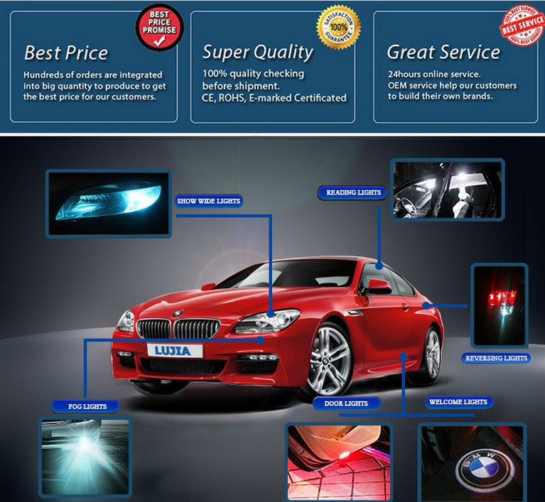 Wholesale auto parts DC12V-24V L5 G8 xhp50 led headlight bulbs 9004 9005 9006 9007 H4 H7 H8 H10 H13 led car headlight