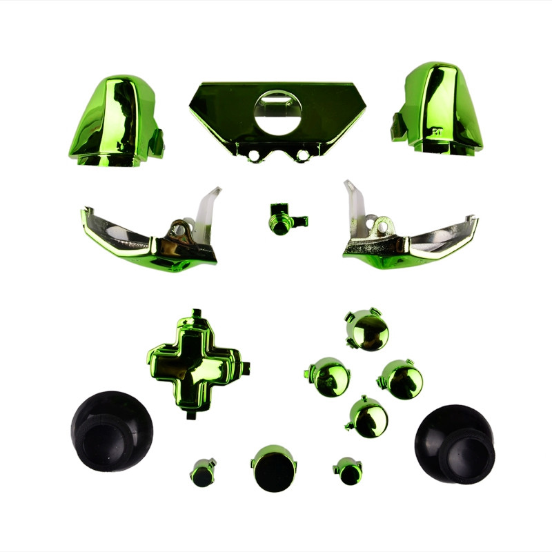 xbox one chrome green full set buttons (1).JPG