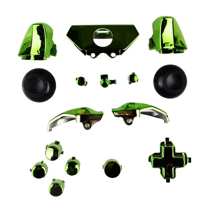 xbox one chrome green full set buttons (3).JPG