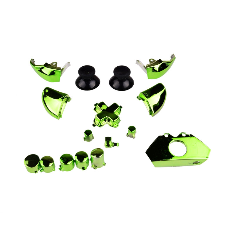 xbox one chrome green full set buttons (2).JPG