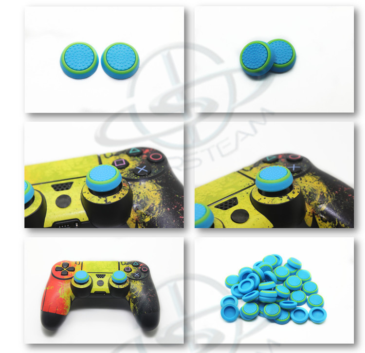 Accessories for the ps4 silicone analog thumb grips analog stick covers for ps4 made in China