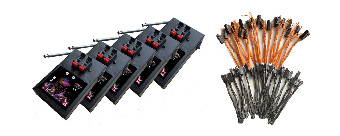 new product happiness 90 cues wired control display fireworks firing system for pyrotechnic fire show