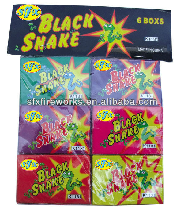 small fireworks: black snake