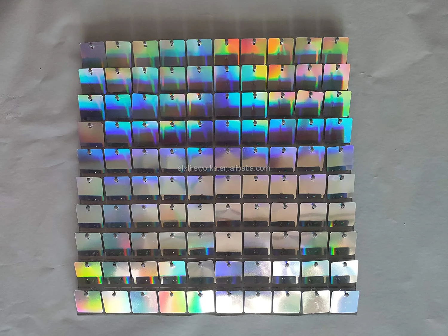 3d Factory Directly Wholesale Air Active Disco Decoration Pet Decorative Shiny Decor Advertising Board Shimmer Sequin Wall Panel