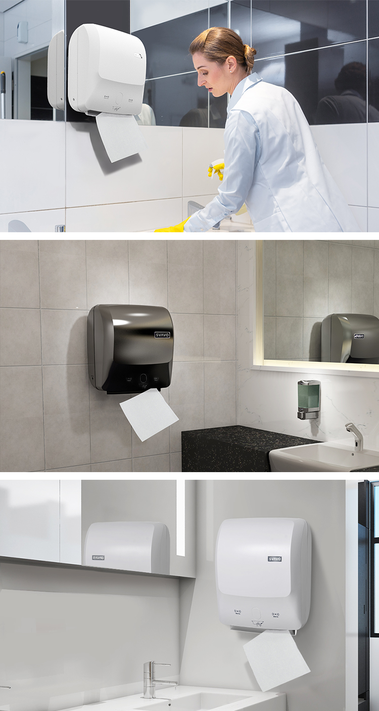 Wholesale Grey/White Plastic Kitchen Automatic Touchless Infrared Sensor Paper  Towel Dispenser - China Paper Towel Dispenser, Autocut Paper Dispenser