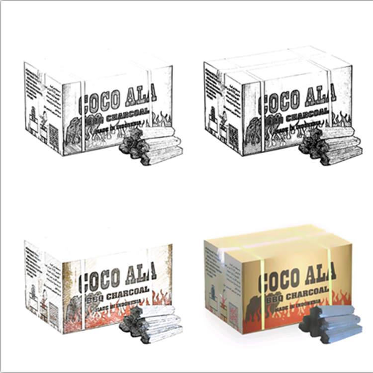 hexagonal BBQ charcoal