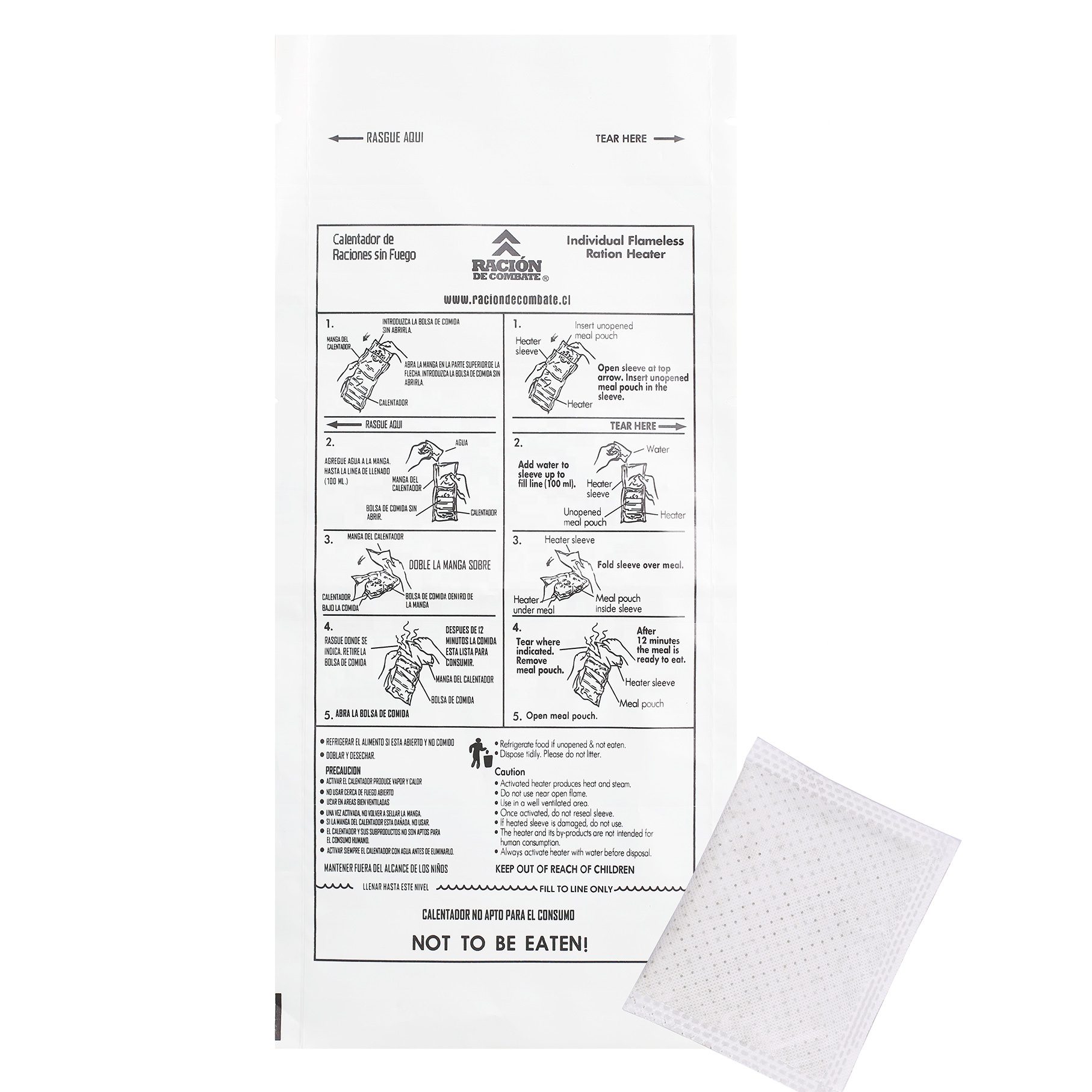 white heater bag