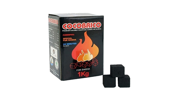 Coconut cube charcoal