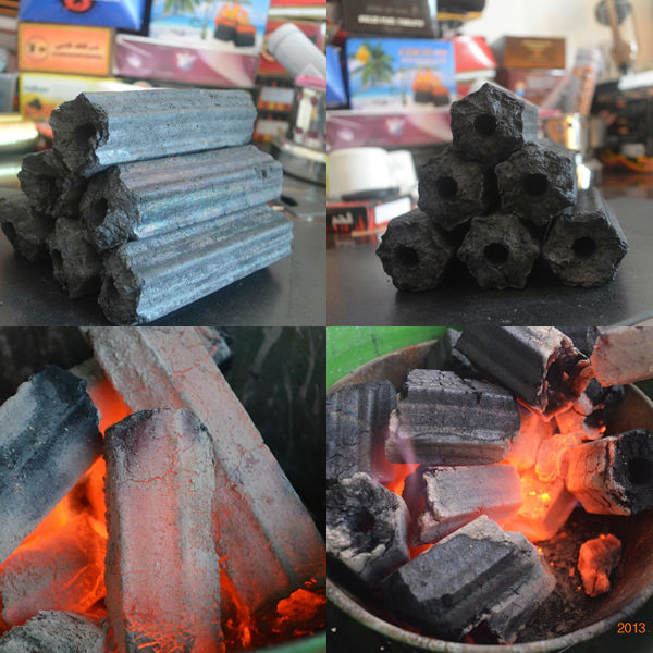 Hexagoanl charcoal burning