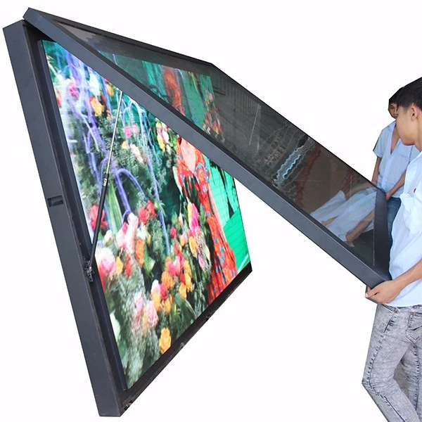 Front open glass display