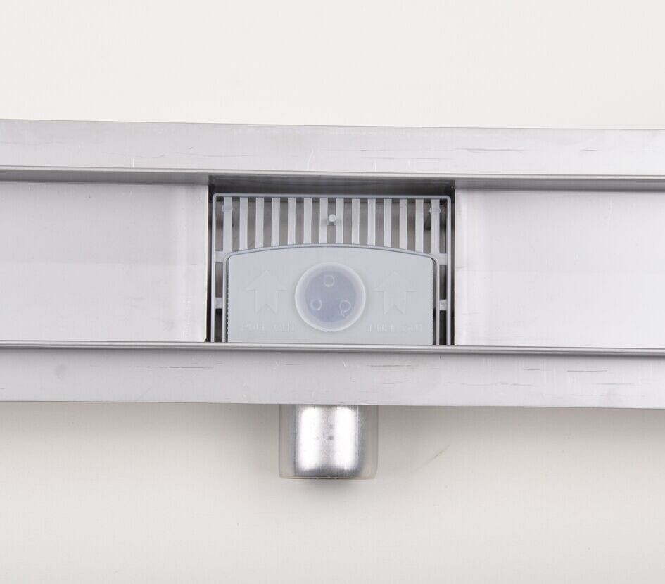 Storm slot linear shower drain grate