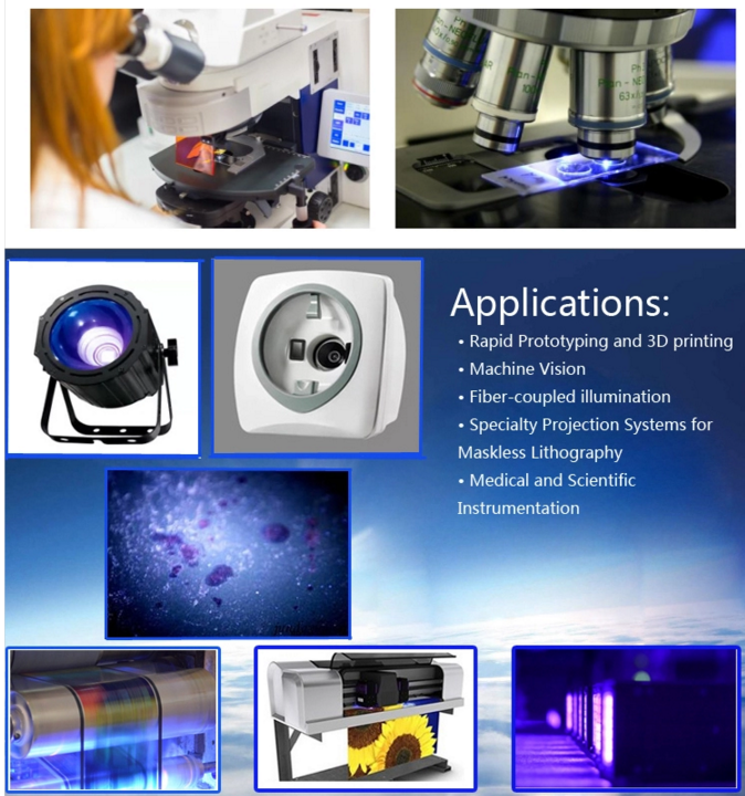 high power 200w uv led curing module 395nm 385nm 365nm 405nm 410nm