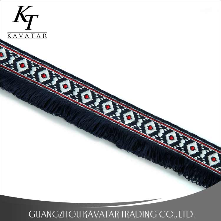 Wholesale ethnic jacquard ribbon trim,customized design embroidery ribbon tape for garmnet