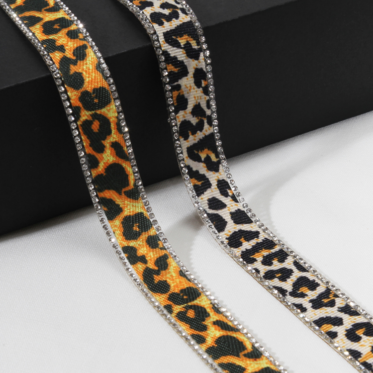 leopard print rhinestone border trim.jpg