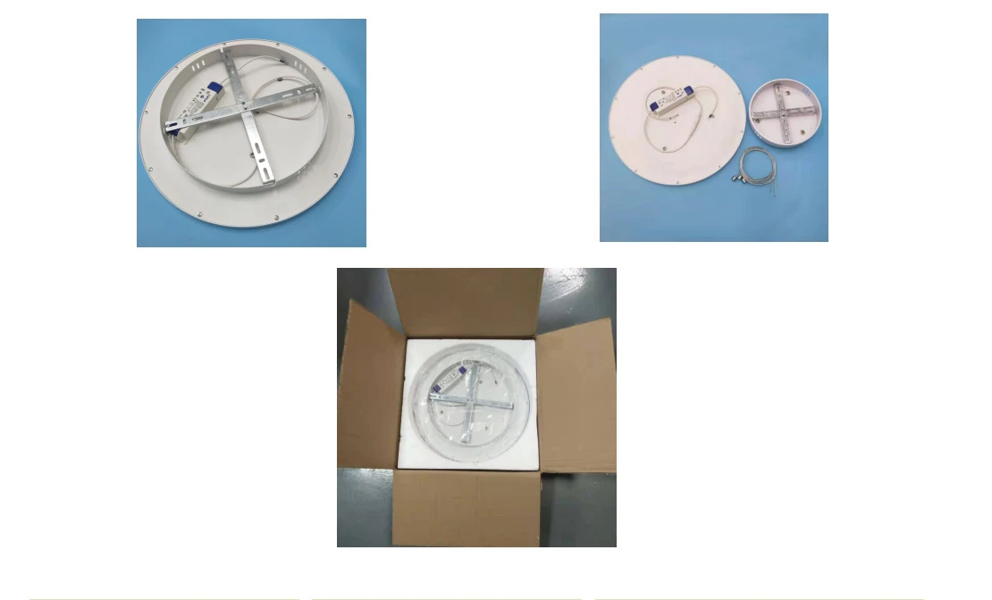 Lumin round LED panel packaging inner box with foam protection
