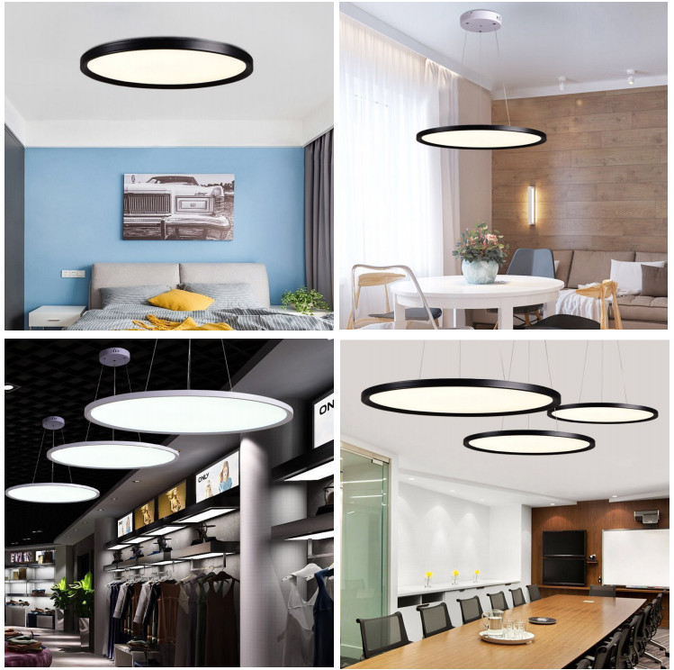 Lumin round LED panel light applications in office living room bedroom conference room