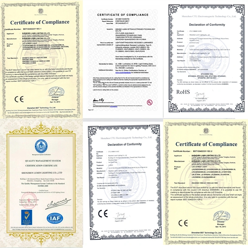 Lumin CE certification for CCT tunable white LED panel light