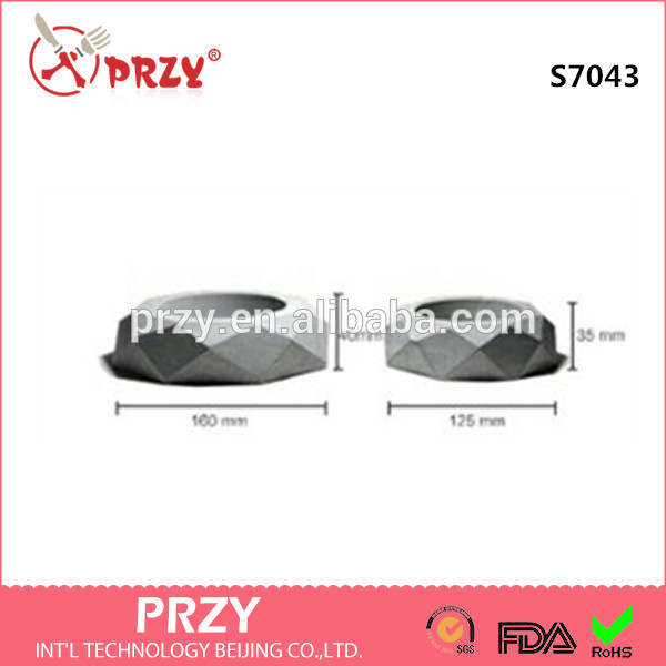 S7043-4 Polygon Cement concrete ashtray silicone soap mold.jpg