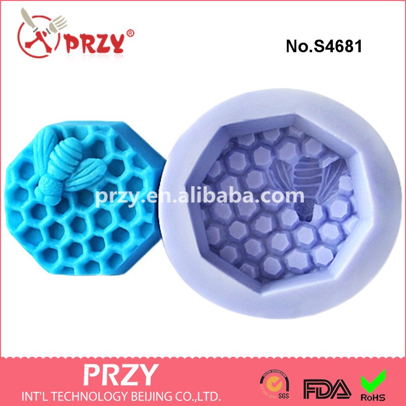 S4681 Honeycomb Silicon Rubber Soap Molds.jpg