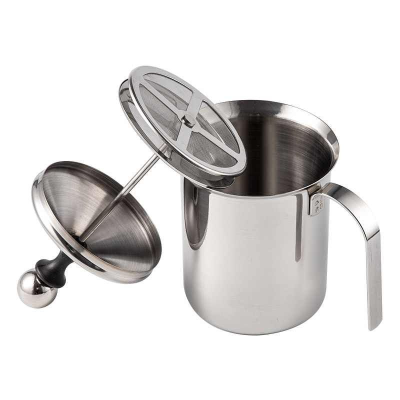 Hot Sale Metal / Stainless Steel Manual Milk Foam Maker, Frother For Coffee