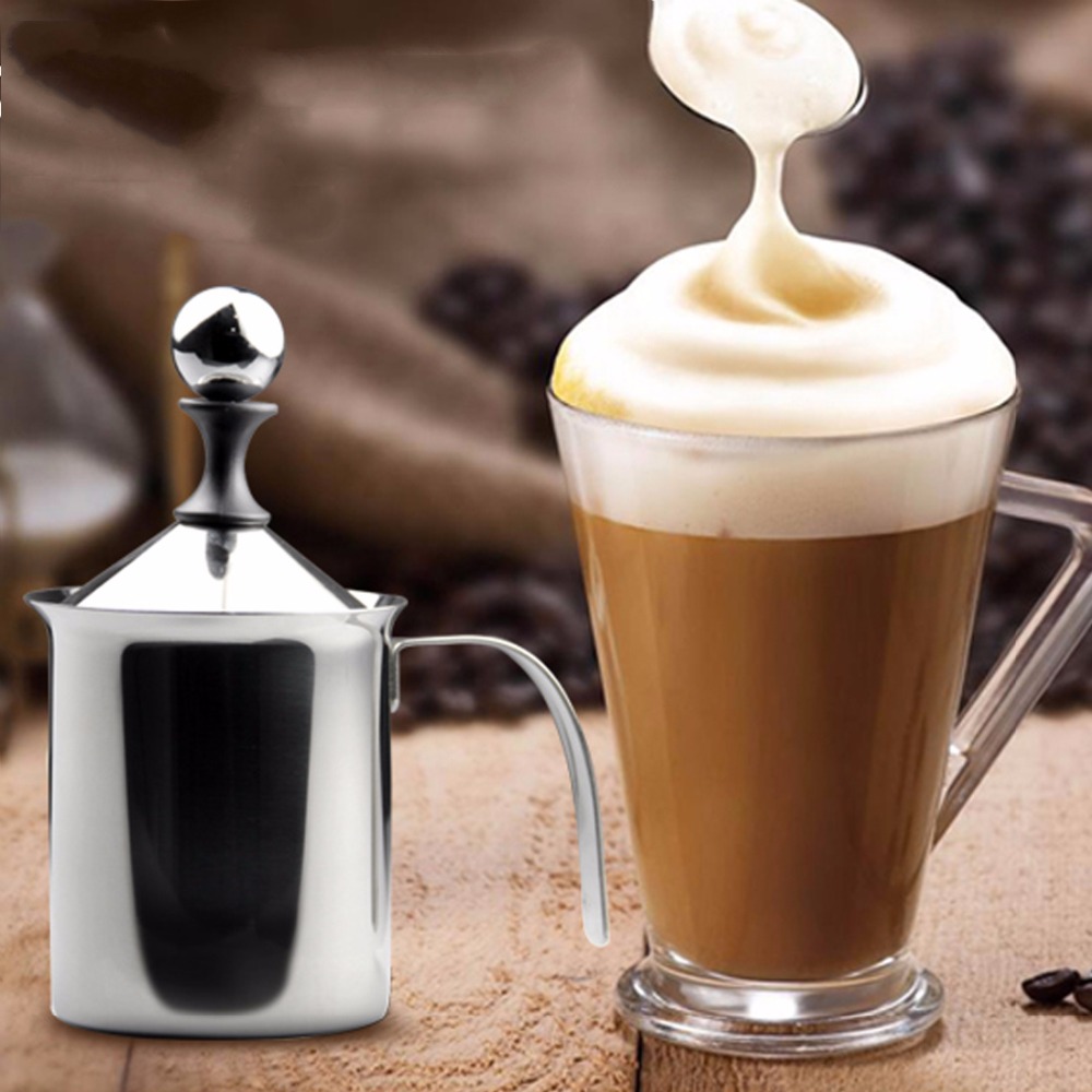 Hot Sale Metal / Stainless Steel Manual Milk Foam Maker, Frother For Coffee