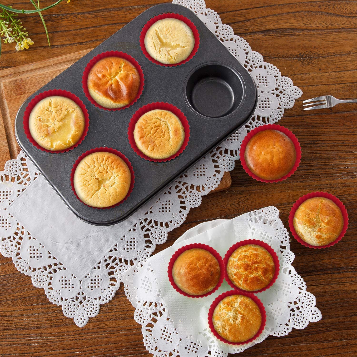 Multi-color Food Grade Silicone Muffin Cake Cup, Mold or Mould
