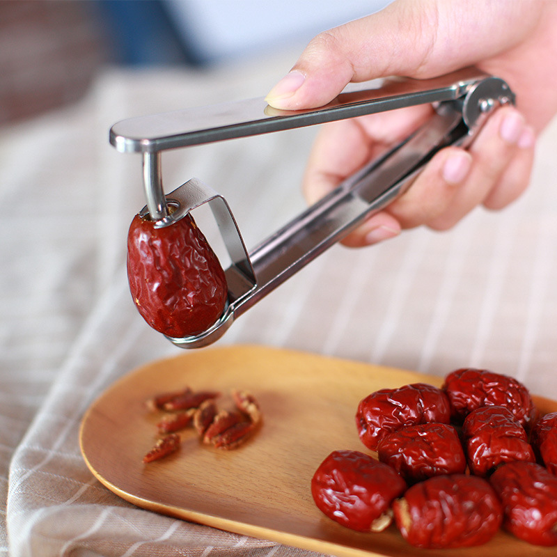Hot Sale Handheld 430 Stainless Steel Fruit Cherry Date Corer Remove Pitter