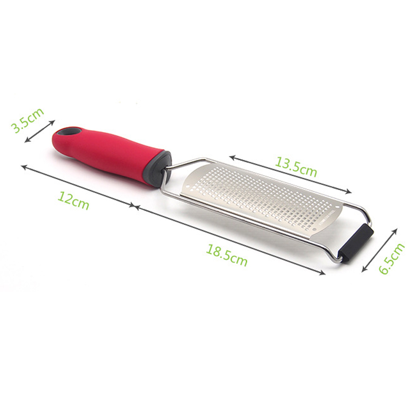 Professional Metal Kitchen Ware Stainless Steel Cheese Grater / Lemon Zester