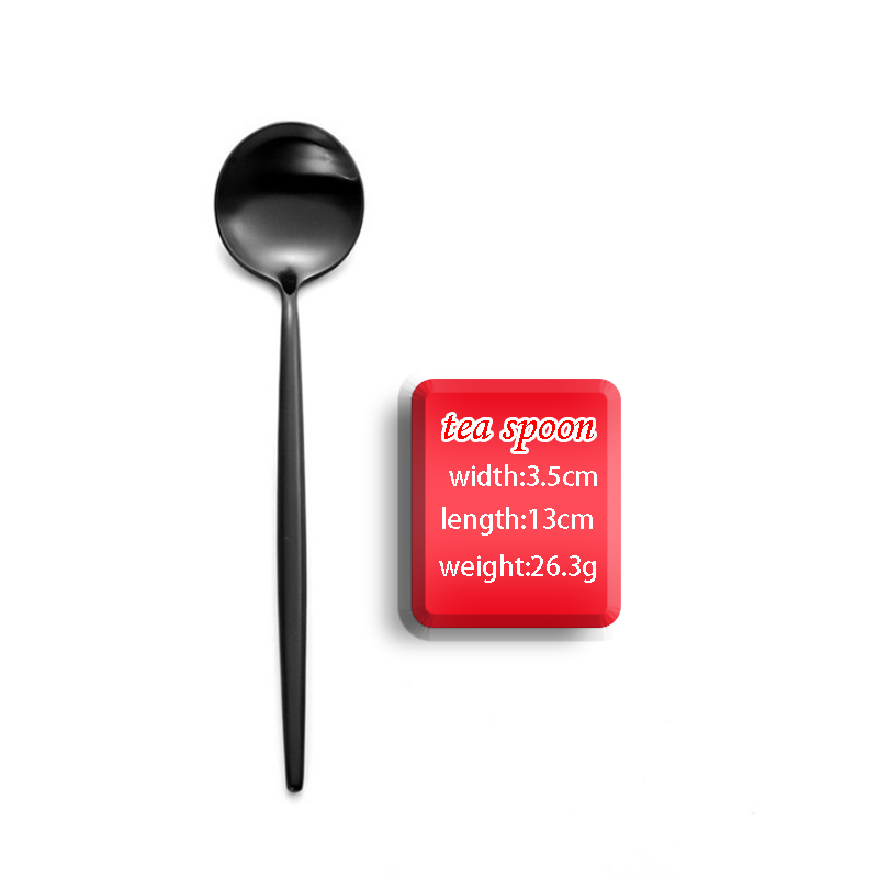 Custom Small Stainless Steel Cutlery Matte Gold Tea Spoon for Coffee, Dessert