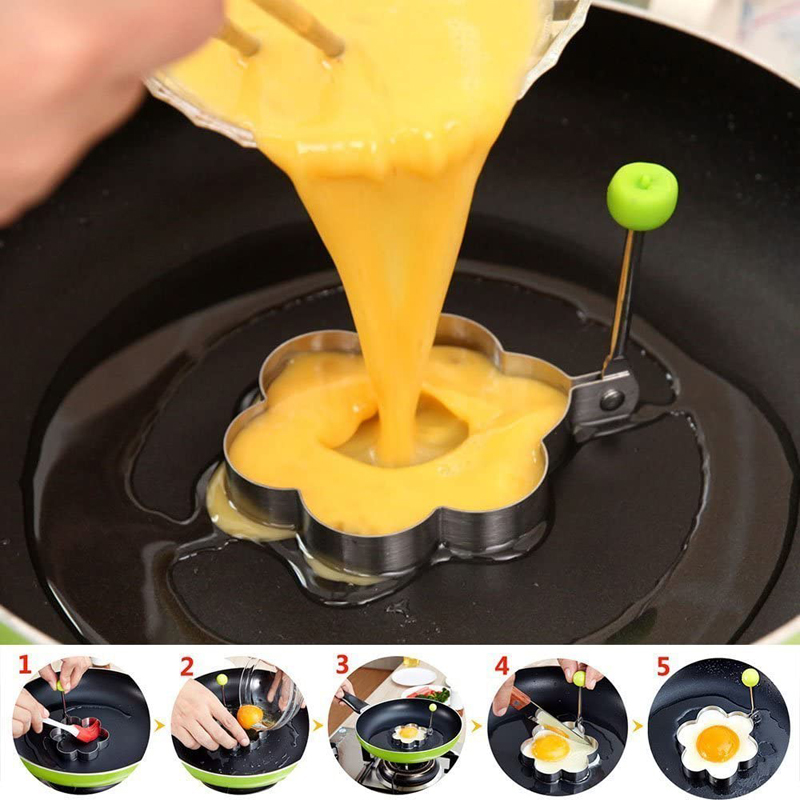 Wholesale Different Shapes Non-stick Stainless Steel Egg Fried Mould / Mold Ring