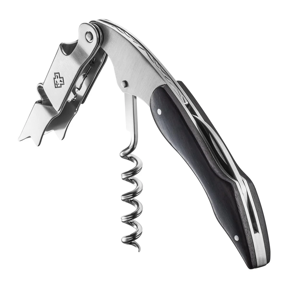 Multifunctional Manual Wood Handle Steel Wine Opener or Corkscrew For Bar