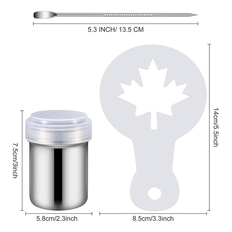 Wholesale Plastic Coffee Decorating Template Sets, Cappuccino Latte Stencils