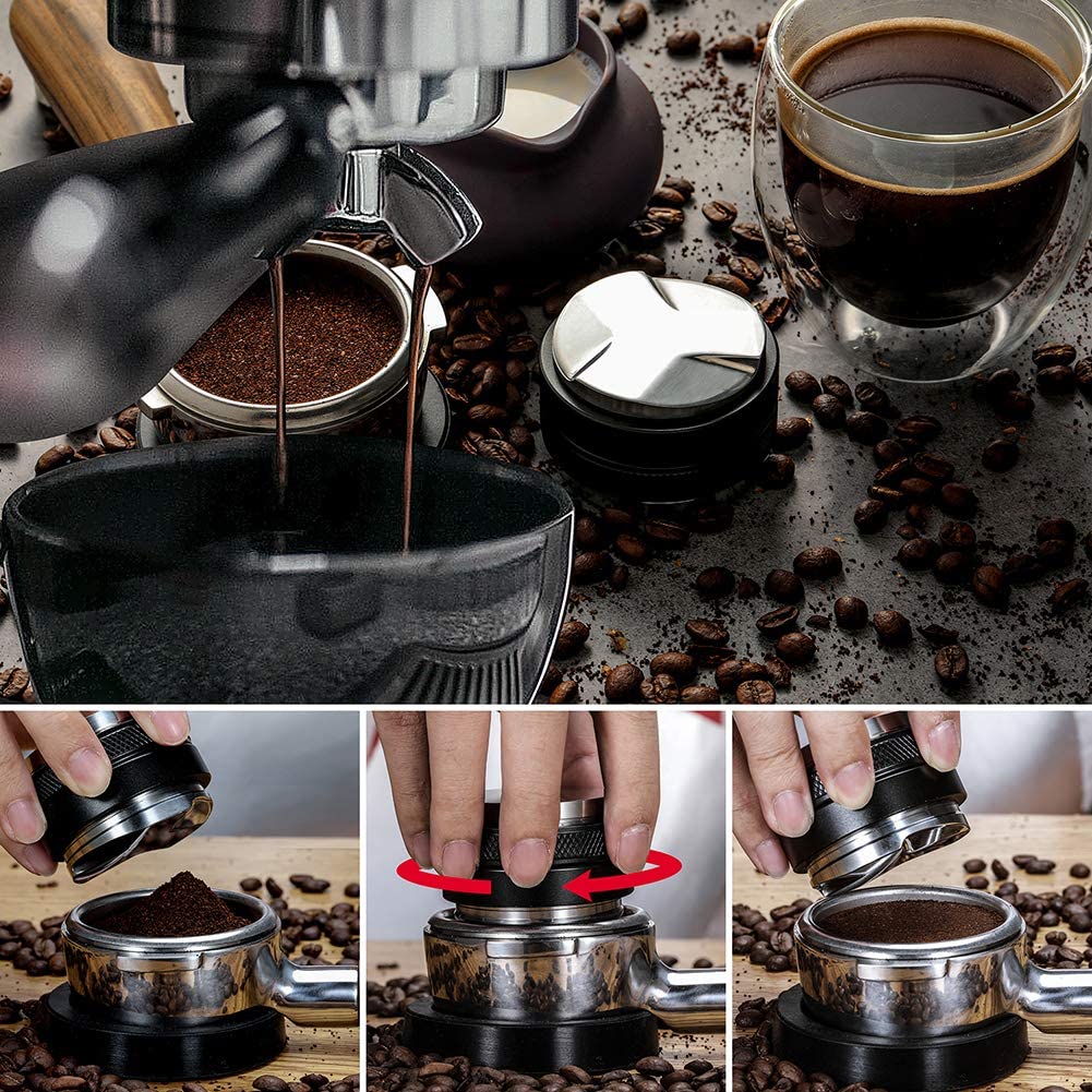 New Style Aluminum, Stainless Steel Espresso Coffee Bean Press Tamper