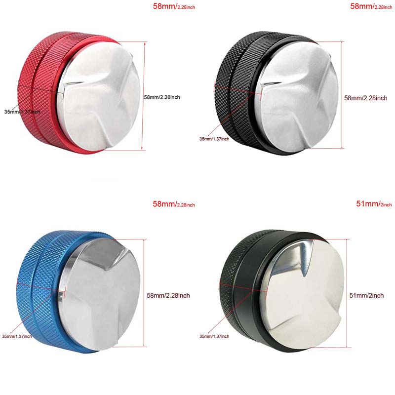 New Style Aluminum, Stainless Steel Espresso Coffee Bean Press Tamper