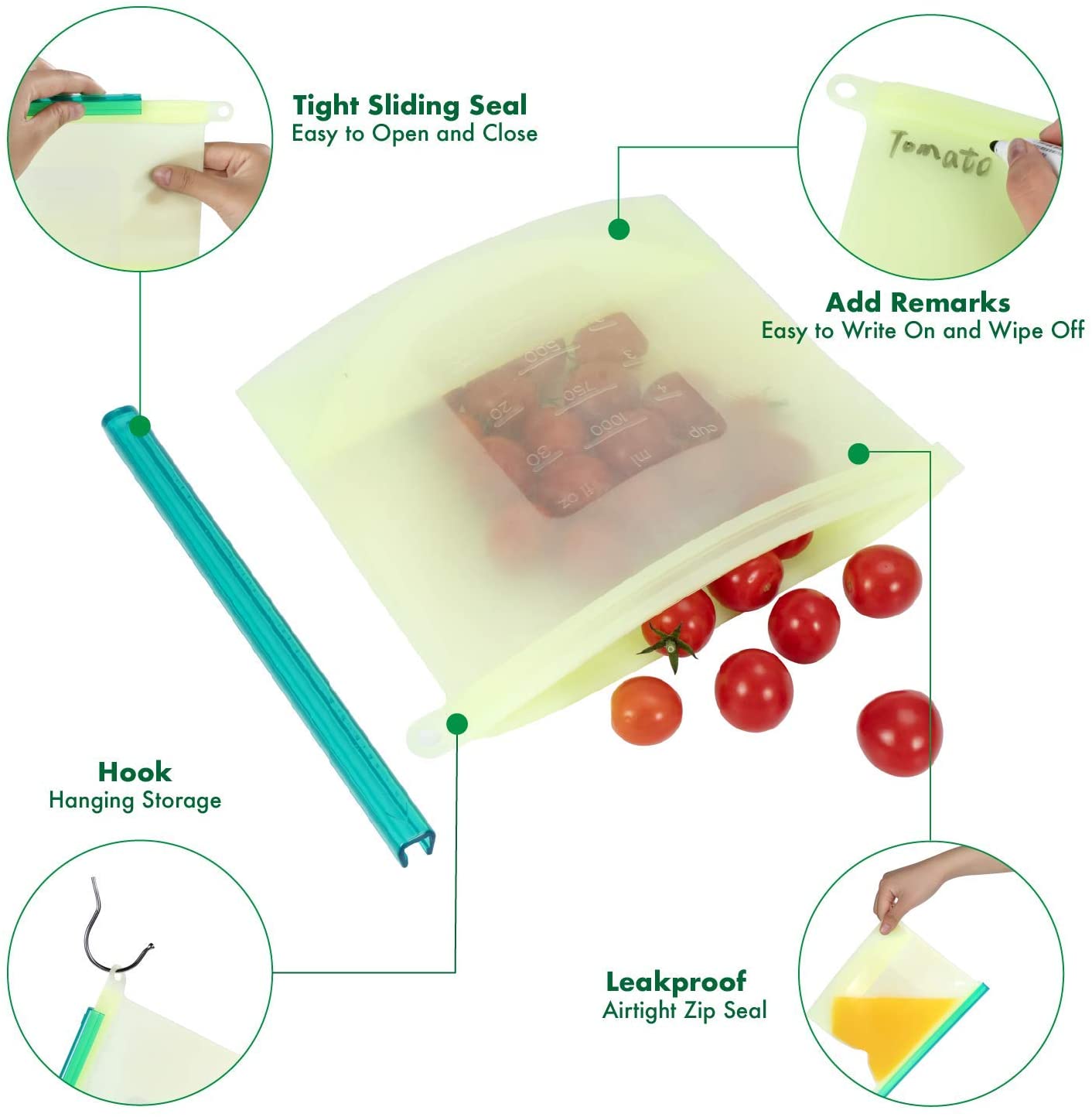 Factory Direct Sell Food Grade Reusable Silicon Breast Milk Storage Bags