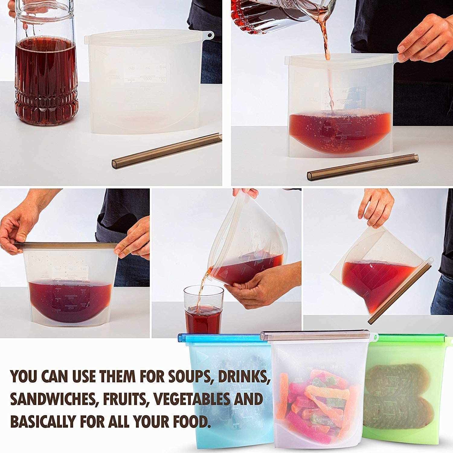 Factory Direct Sell Food Grade Reusable Silicon Breast Milk Storage Bags