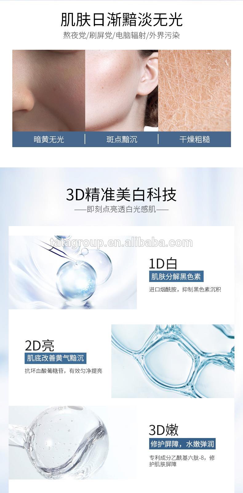 Custom Moisturizing Niacinamide Whitening Purifying Non-woven Fabric Sheet Face Mask