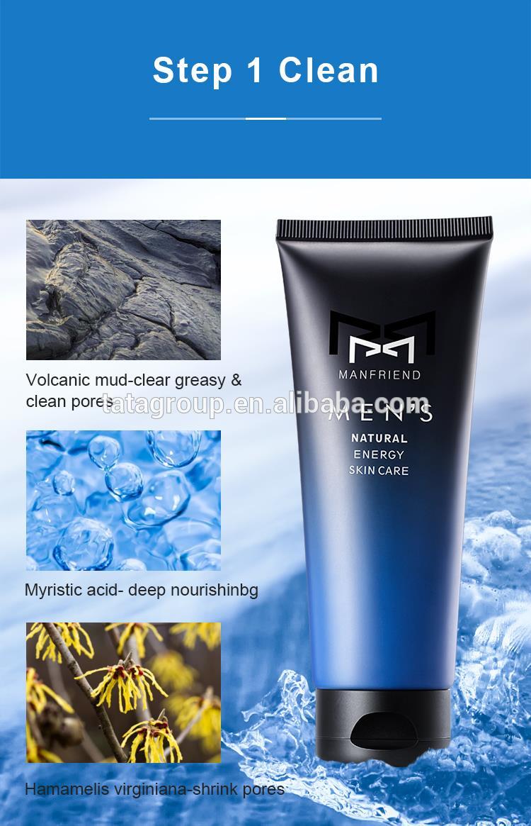 Custom OEM Face Cleanser Moisturizing Hydrating Essence Toner Cream Private Label Skin Care Set For Men