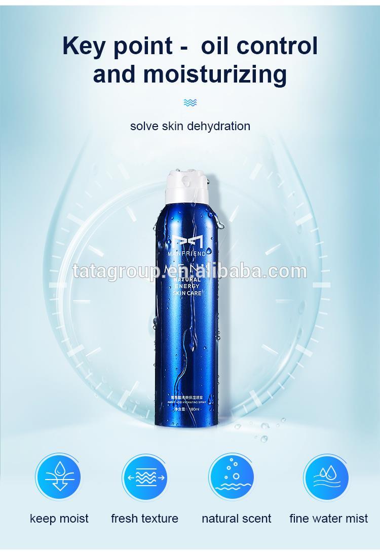 OEM ODM Private Label Oil Control Firming Hyaluronic Acid Hydrating Moisturizing Facial Face Toner Spray For Men