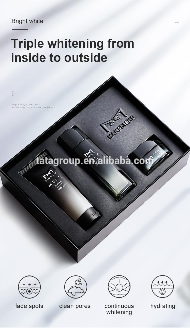 Hot Selling High Quality Professional Mens Face Whitening Private Label Skincare Care Set