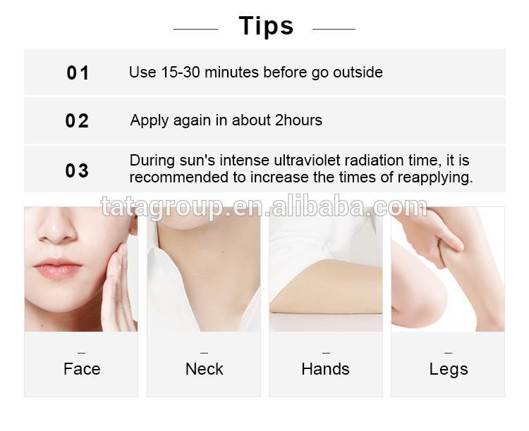 Eco Friendly Best Whitening Sunscreen Lotion Skin Whitening Sunscreen For Oily Skin