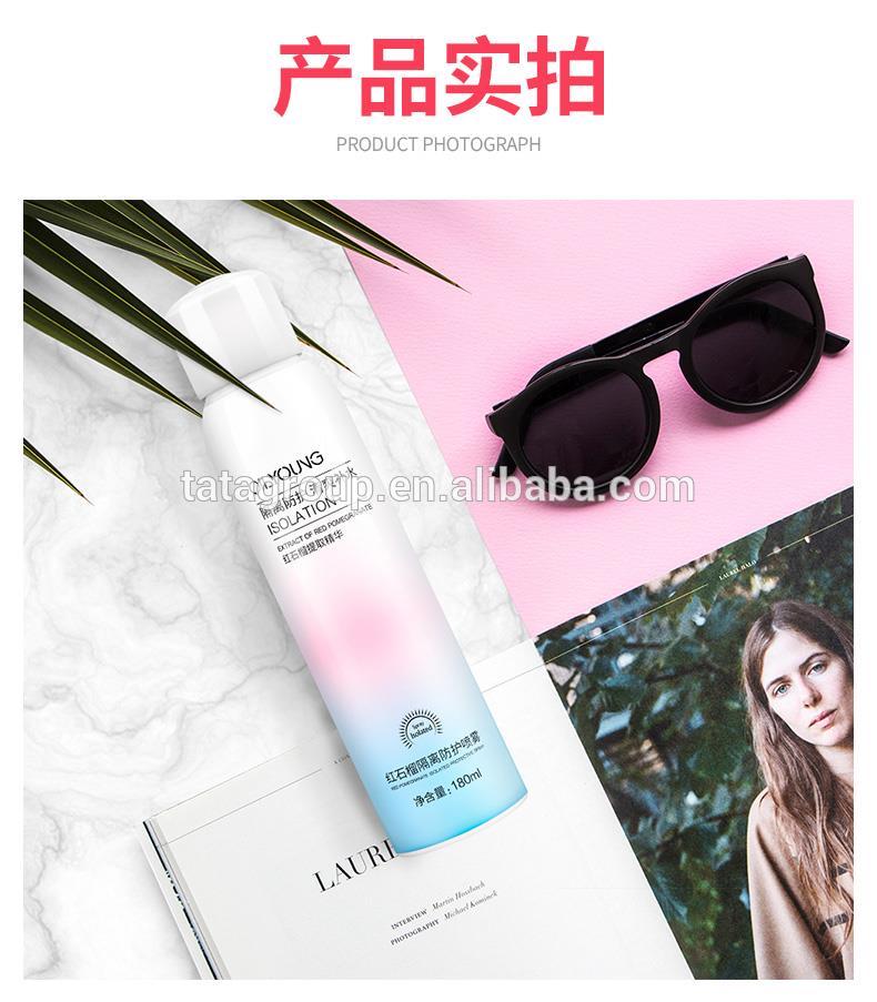 Factory Supply Whiten Facial Body Private Label Sunscreen Face Spray