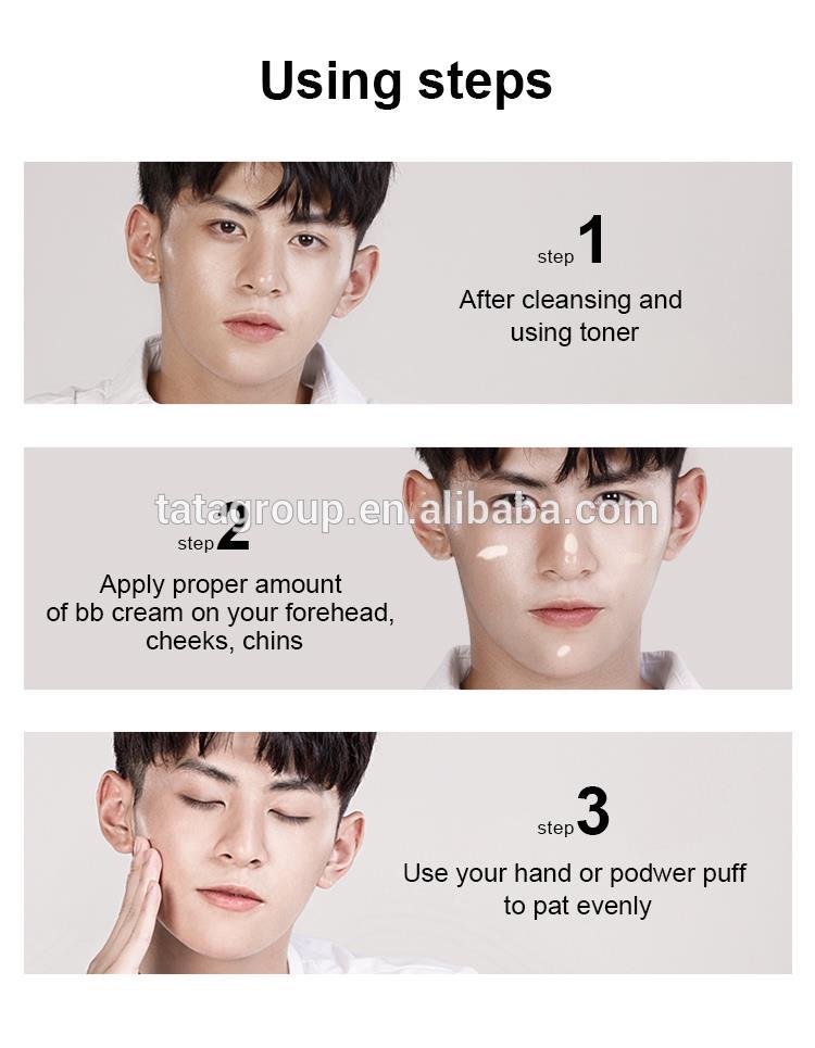 China Wholesale Waterproof Men Makeup Foundation Liquid OEM Private Label BB Cream