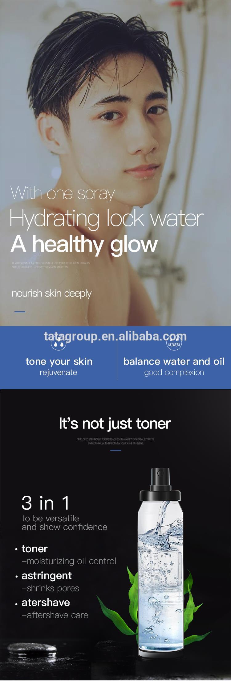 Best Man Skin Firming Moisturizing Lighten Facial Oil-control Balancing Skin Face Toner For Men
