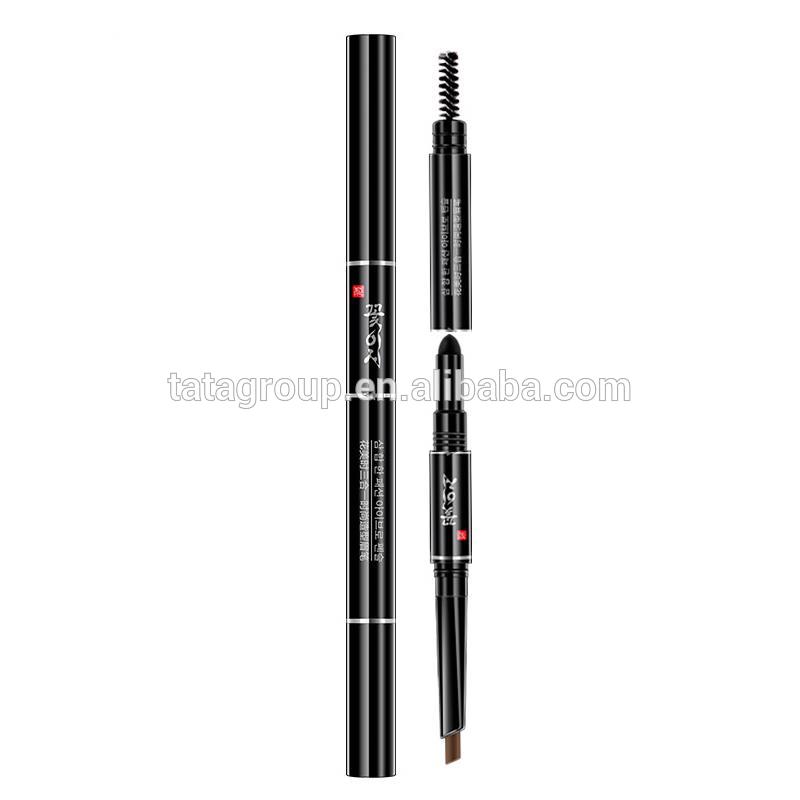 Hot Selling High Quality Custom OEM ODM 3 in 1 Waterproof Eyebrow Pencil With Brush