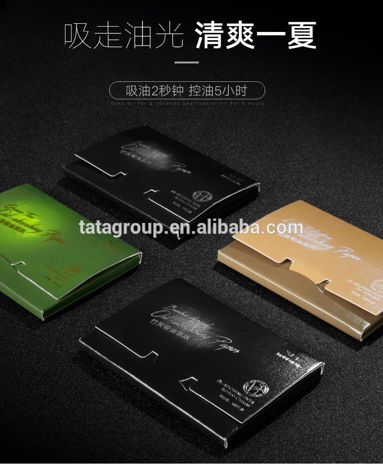 Wholesale Factory Price Customized Face Oil Proof Absorbing Facial Oil Blotting Paper With Logo Printed